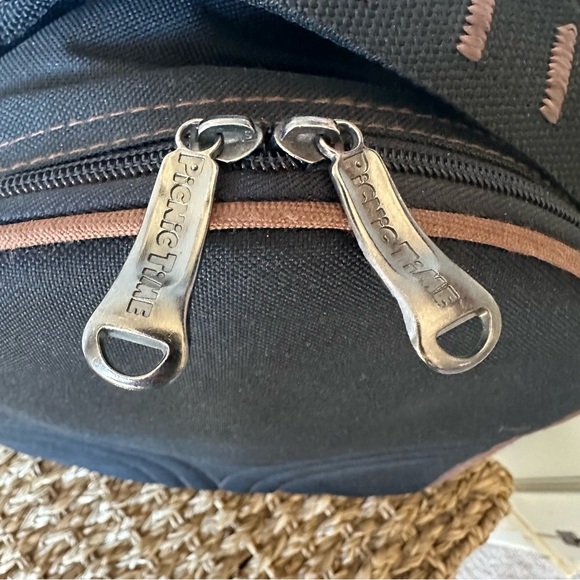 Picnic Time Black Brown Coffee Tea Insulated Travel Backpack - Picture 5 of 10